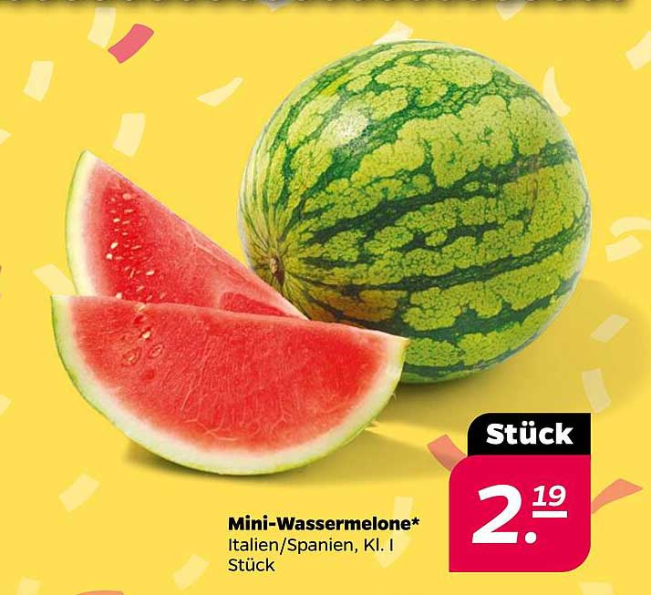 Mini-Wassermelone* Italien/Spanien, Kl. I Stück