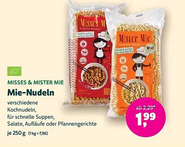 MISSSES & MISTER MIE Mie-Nudeln