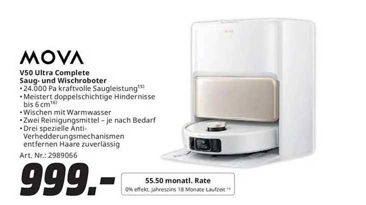 MOVA V50 Ultra Complete Saug- und Wischroboter