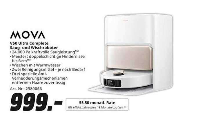 MOVA V50 Ultra Complete Saug- und Wischroboter