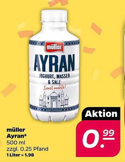 müller Ayran 500 ml - Joghurt, Wasser & Salz