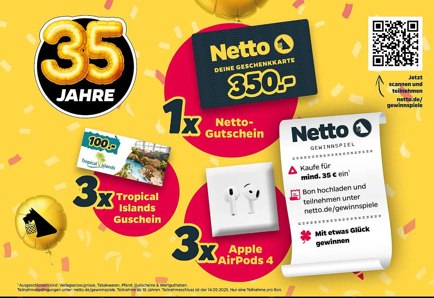 NETTO-Gewinnspiel zum 35-jährigen Jubiläum