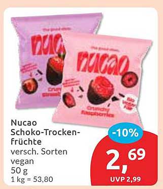 Nucao Schoko-Trockenfrüchte - Verschiedene Sorten