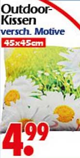 Outdoor-Kissen versch. Motive 45x45cm