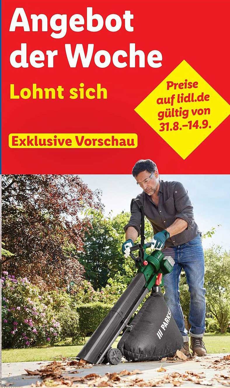 PARKSIDE Laubsauger, Laubbläser und Häcksler 3 in 1