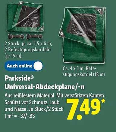 Parkside® Universal-Abdeckplane/-n