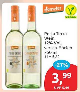 Perla Terra Wein 12% Vol. verschiedene Sorten 750 ml