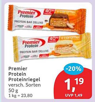 Premier Protein Proteinriegel versch. Sorten 50 g