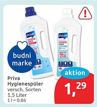 Priva Hygienespüler verschiedenen Sorten 1,5 Liter