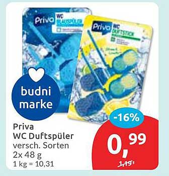 Priva WC Duftspüler - verschiedene Sorten