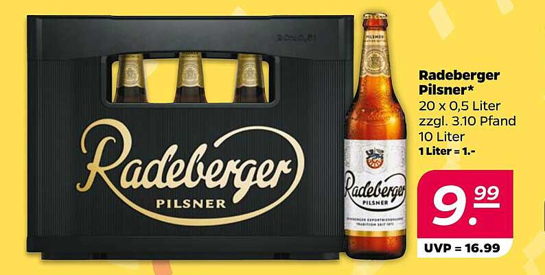 Radeberger Pilsner 20 x 0,5 Liter
