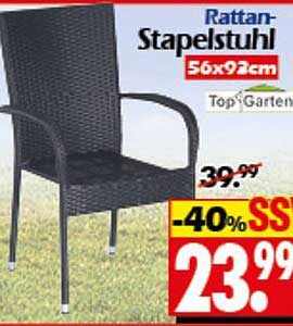 Rattan-Stapelstuhl 56x92cm von Top Garten