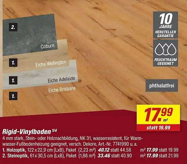 Rigid-Vinylboden 1/4