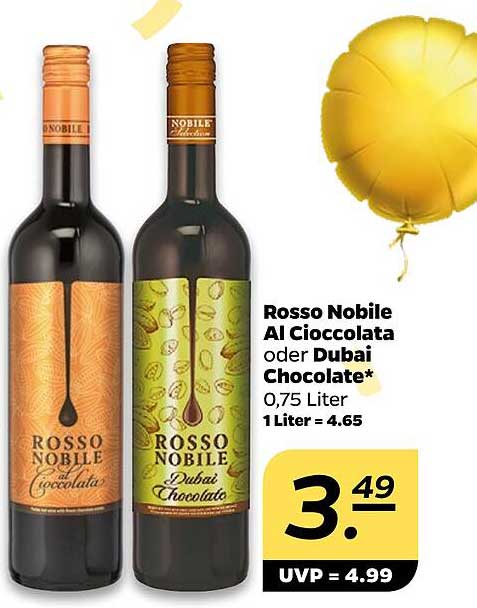 Rosso Nobile Al Cioccolata oder Dubai Chocolate - 0,75 Liter
