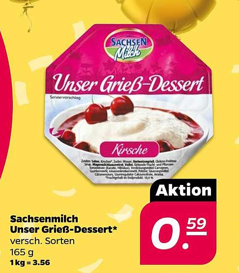 Sachsenmilch Unser Grieß-Dessert – Kirsche