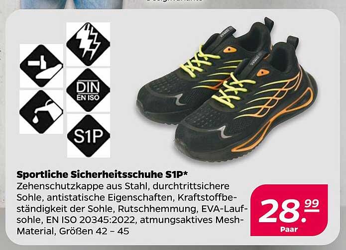 Sportliche Sicherheitsschuhe S1P*