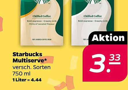 Starbucks Multiserve Chilled Coffee 750 ml - verschiedene Sorten