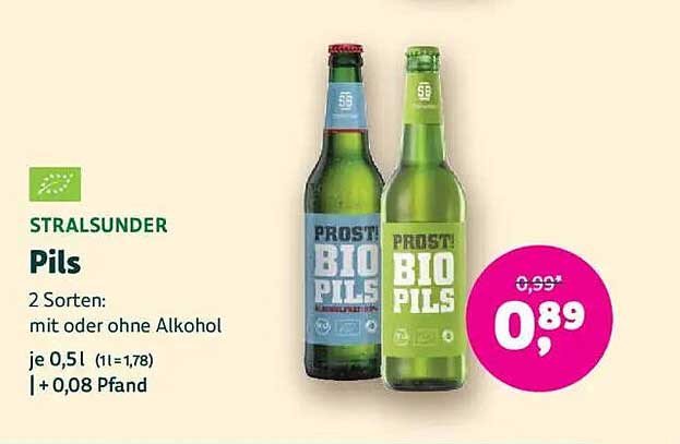 STRALSUNDER Pils - 2 Sorten: mit oder ohne Alkohol