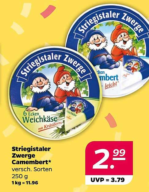 Striegistaler Zwerge Camembert 250 g - Auswahl verschiedener Sorten