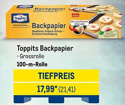 Toppits Backpapier 100-m-Rolle