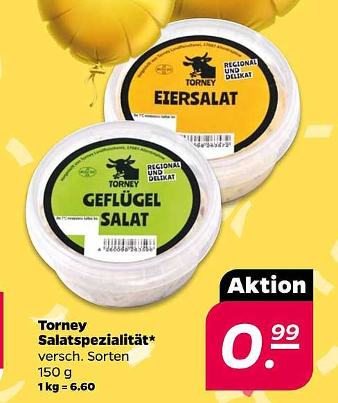 Torney Salatspezialität - Eiersalat & Geflügelsalat 150 g