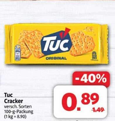 Tuc Cracker 100-g-Packung - Jetzt zum Sonderpreis!
