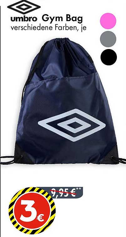 umbro Gym Bag in verschiedenen Farben