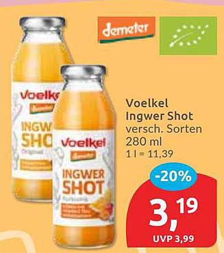 Voelkel Ingwer Shot 280 ml, verschiedene Sorten
