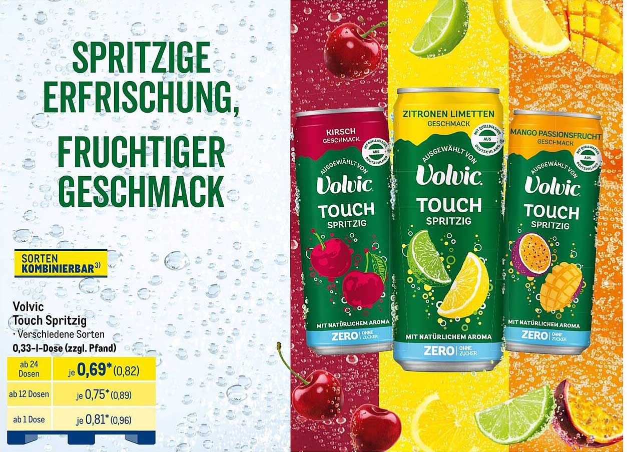 Volvic Touch Spritzig – Erfrischende Geschmacksvielfalt