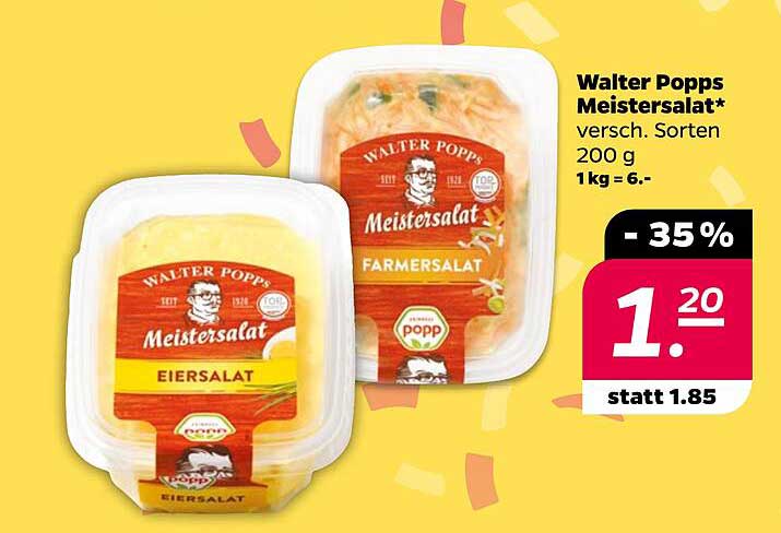 Walter Popps Meistersalat - Verschiedene Sorten 200 g