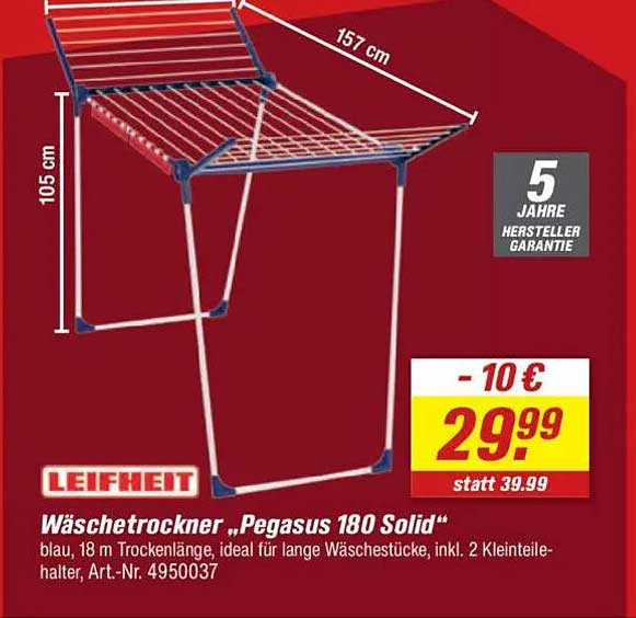 Wäschetrockner „Pegasus 180 Solid“
