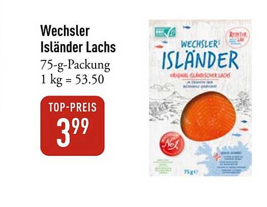 Wechslers Isländer Lachs 75-g-Packung