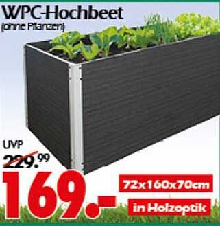 WPC-Hochbeet (ohne Pflanzen)