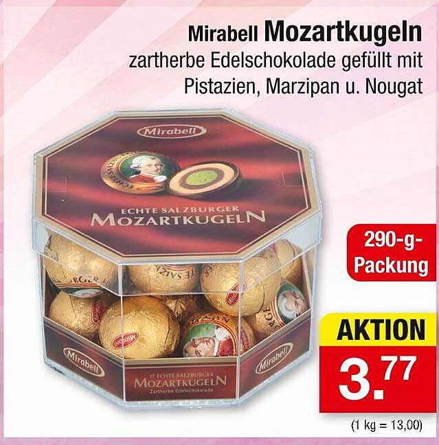 Mirabell Mozartkugeln Angebot bei Zimmermann
