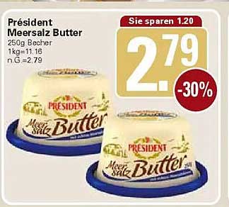 Président Meersalz Butter 250g