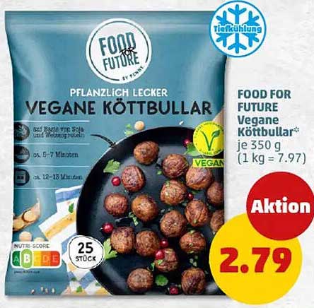 FOOD FOR FUTURE Vegane Köttbullar