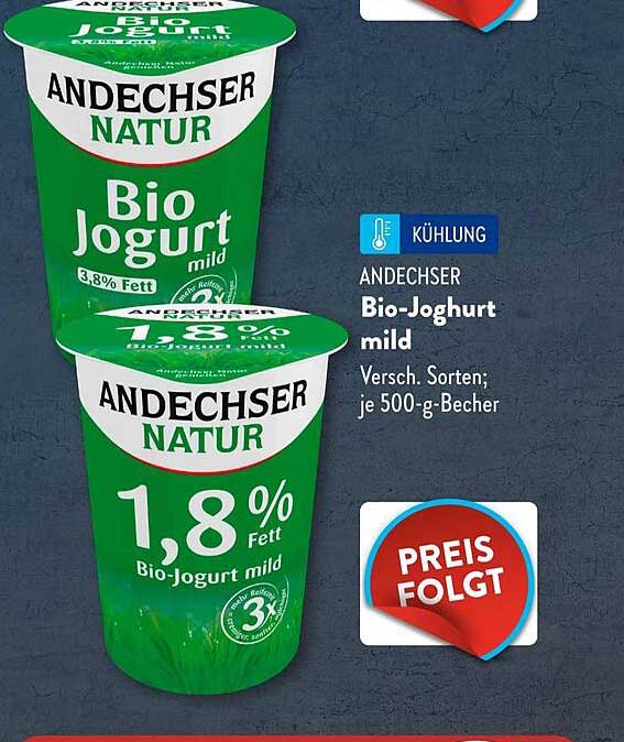 ANDECHSER Bio-Joghurt mild