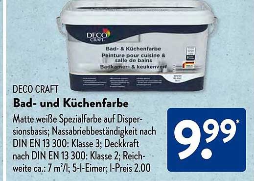 Deco Craft Bad- Und Küchenfarbe Angebot bei Aldi Süd - ProspektGuru.de