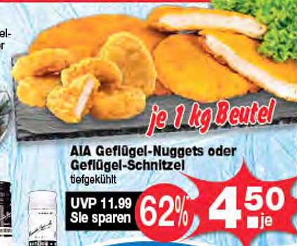 AIA Geflügel-Nuggets oder Geflügel-Schnitzel