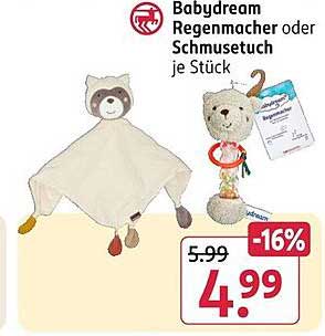 Babydream Regenmacher oder Schmustuch je Stück