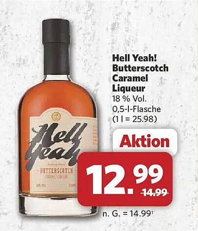Hell Yeah! Butterscotch Caramel Liqueur
