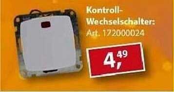 Kontroll-Wechselschalter: Art. 172000024