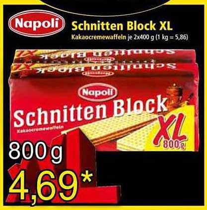 Napoli Schnitten Block XL