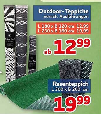 Outdoor-Teppiche verschied. Ausführungen