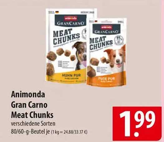 Animonda Gran Carno Meat Chunks - verschiedene Sorten