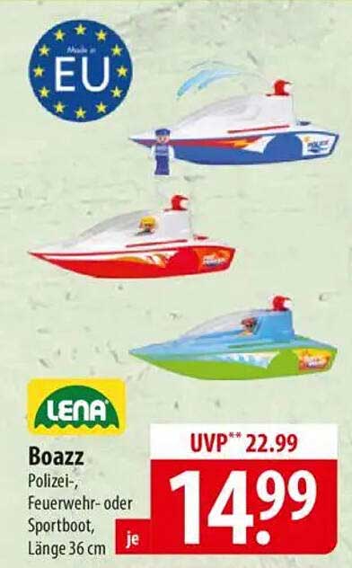 Boazz Polizei-, Feuerwehr- oder Sportboot, Länge 36 cm