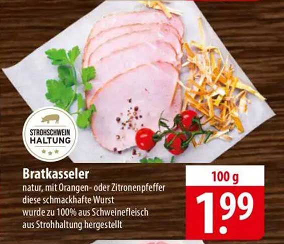 Bratkasseler - Natürlich schmackhaft mit Orangen- oder Zitronenpfeffer
