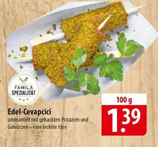 Edel-Cevapcici - ummantelt mit gehackten Pistazien und Gewürzen – eine leckere Idee