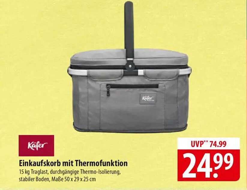 Einkaufskorb mit Thermofunktion