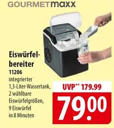 Eiswürfelbereiter 11206 von GOURMETmaxx